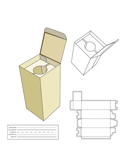 包裝盒刀模與泡梯設(shè)計素材分享